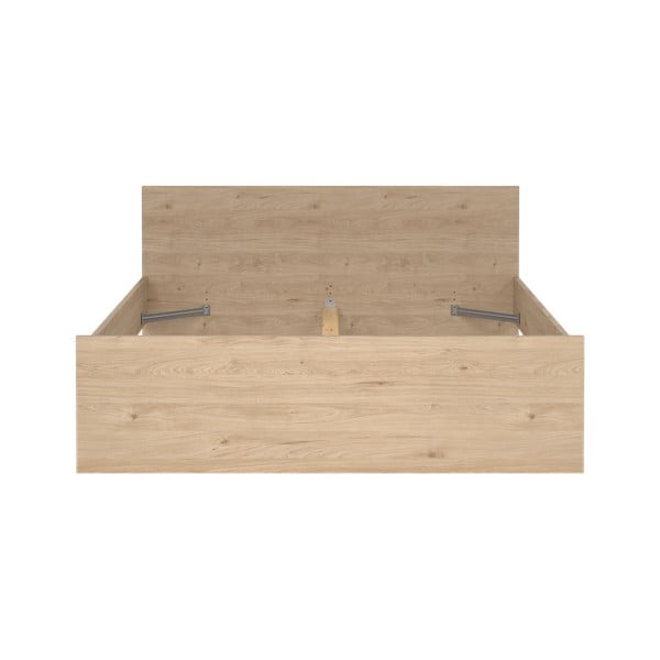 Natúr színű franciaágy  tölgyfa dekorral 160x200 cm Naia – Tvilum-image-3