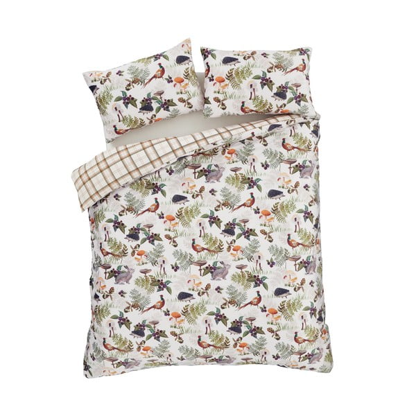 Kétszemélyes bársony ágyneműhuzat 200x200 cm Woodland Walk – Catherine Lansfield-image-2