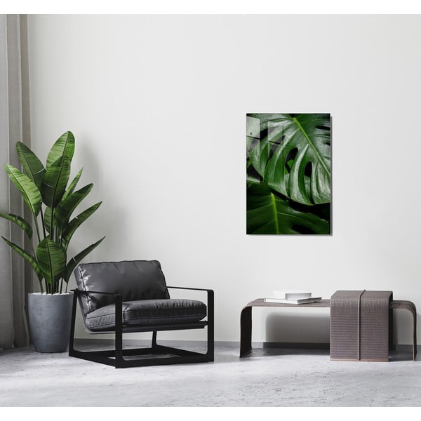 Üveg kép 70x100 cm Monstera – Wallity-image-1