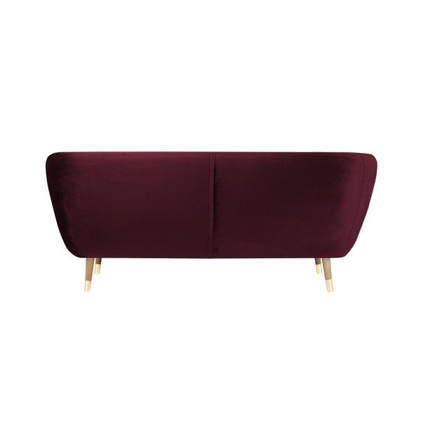Benito borvörös bársony kanapé, 188 cm - Mazzini Sofas-image-4