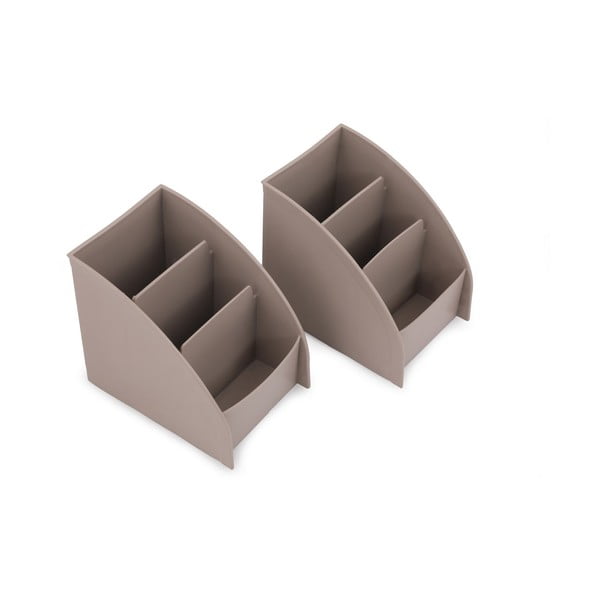 Bézs műanyag fürdőszobai rendszerező kozmetikumokhoz – Hermia-image-1