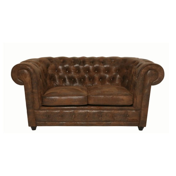 Oxford Vintage barna kétszemélyes kanapé - Kare Design