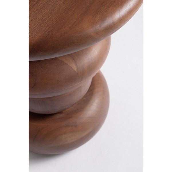 Mangófa kerek tárolóasztal ø 40 cm Lopez – Bizzotto-image-2