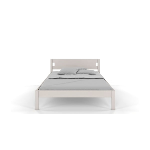 Fehér borovi fenyő franciaágy 180x200 cm Laxbaken – Skandica-image-1