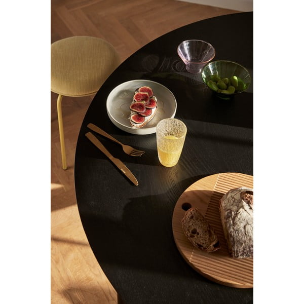 Fekete kerek étkezőasztal ø 140 cm Fjord – Hübsch-image-3