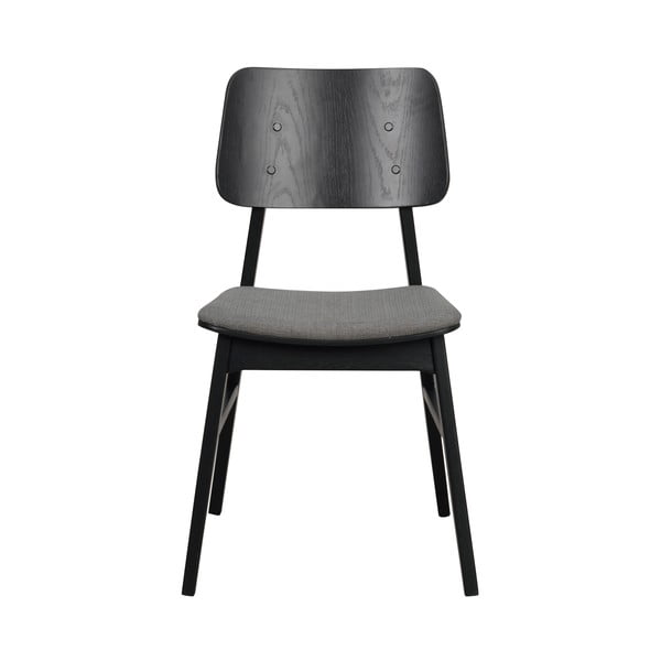 Nagano fekete étkezőszék sötétszürke ülőrésszel - Rowico-image-4