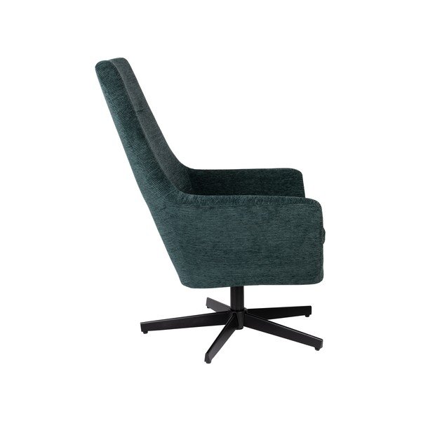 Sötétzöld fotel Bruno – White Label-image-3