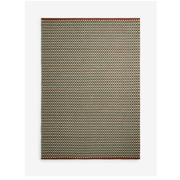 Kékeszöld kézi szövésű gyapjúkeverék szőnyeg 200x290 cm Ember – MADE