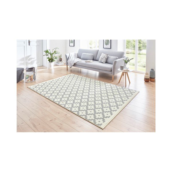 Celebration Lattice krémszínű-szürke szőnyeg, 160 x 230 cm - Hanse Home-image-1