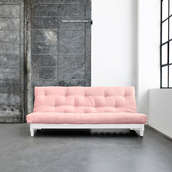 Fresh White/Pink Peonie kihúzható kanapé - Karup