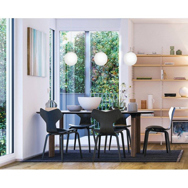 Fehér-ezüstszínű függőlámpa üveg búrával ø 20 cm RONDO – EGLO-image-4