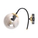 Fekete-szürke fali lámpa ø 15 cm Yoyo – Squid Lighting