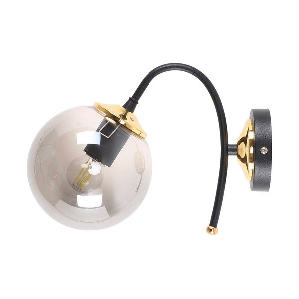 Fekete-szürke fali lámpa ø 15 cm Yoyo – Squid Lighting