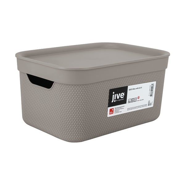 Műanyag tárolódoboz fedéllel Deco - Rotho-image-4