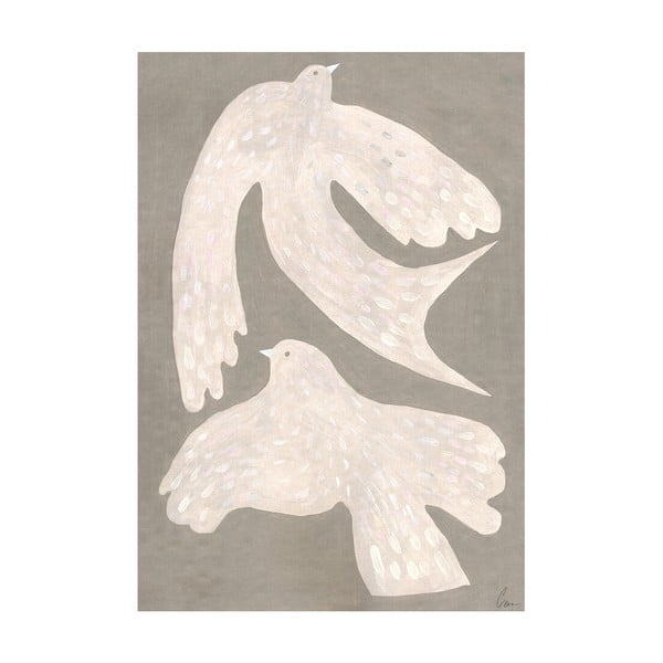 Poszter 30x40 cm Two Birds – Clara Schicketanz – The Poster Club