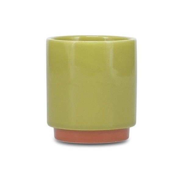 Zöld-narancssárga kőedény csésze 130 ml Duo – ONA