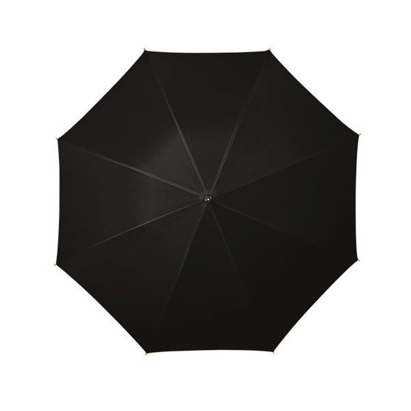 Wooden fekete esernyő fa fogórésszel, ⌀ 102 cm - Ambiance-image-1