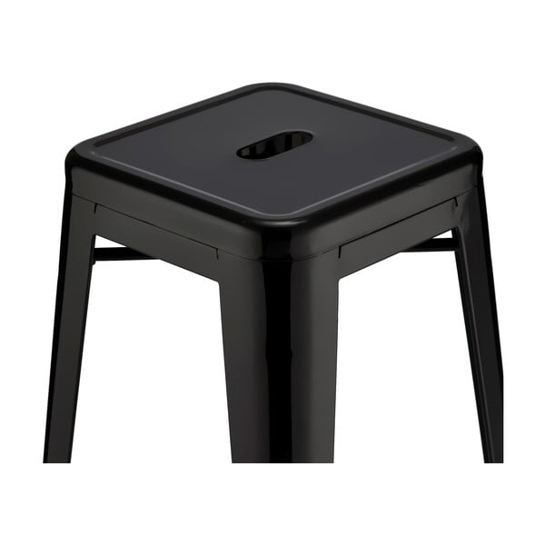 Fekete fém bárszék szett 2 db-os 76 cm Korona – Furnhouse-image-3