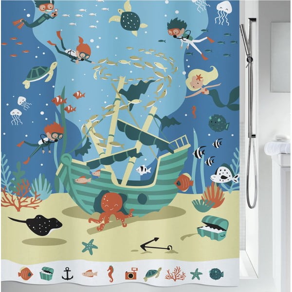 Zuhanyfüggöny 180x200 cm Pirates – Spirella
