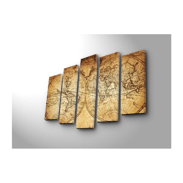 Big Map Of The World többrészes kép, 105 x 70 cm-image-3