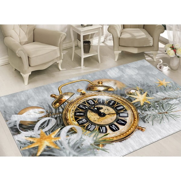 Christmas Period Golden Clock szőnyeg, 50 x 80 cm - Vitaus
