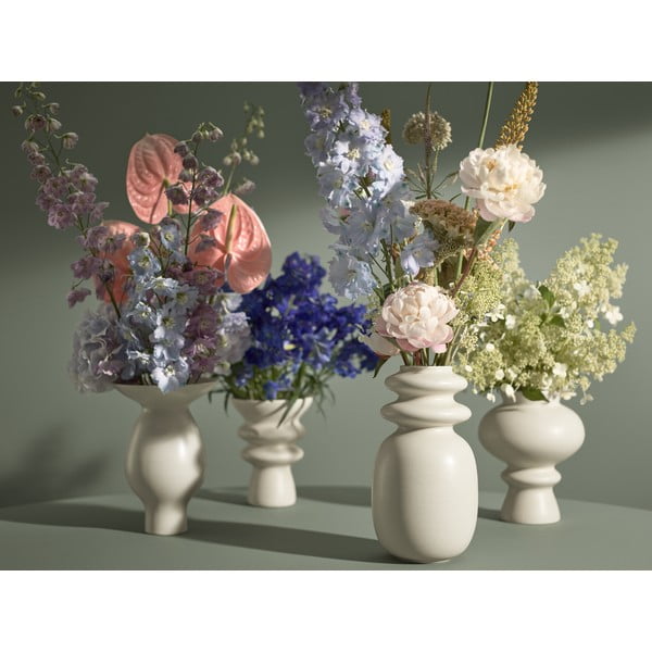 Kontur krémfehér kerámiaváza, magasság 29 cm - Kähler Design-image-1