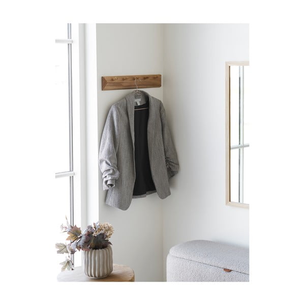 Natúr színű tölgyfa fali fogas 50 cm Barco – House Nordic-image-1