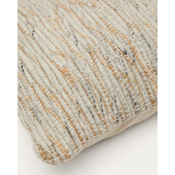 Gyapjúkeverék párnahuzat 45x45 cm Selise – Kave Home-image-2