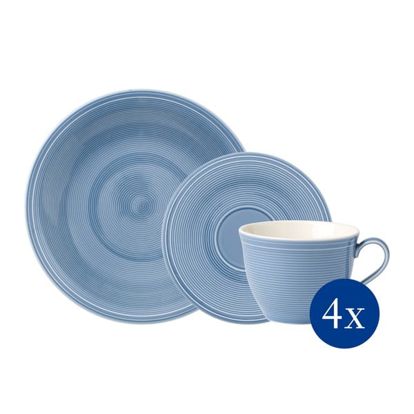 12 db-os kék porcelán kávéskészlet - Like by Villeroy & Boch Group