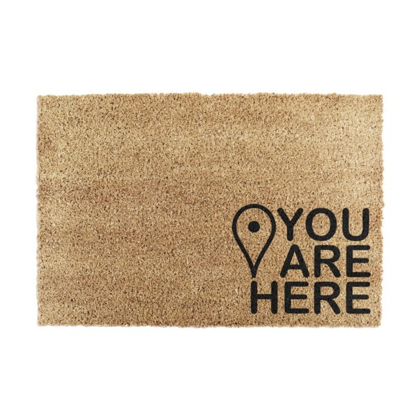 Kókuszrost lábtörlő 40x60 cm You Are Here – Artsy Doormats