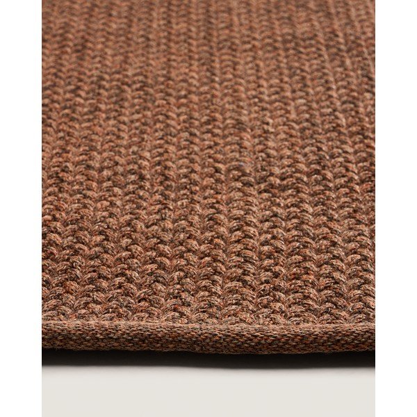 Terrakotta színű kültéri-beltéri szőnyeg újrahasznosított szálakból 160x230 cm Despas – Kave Home-image-3