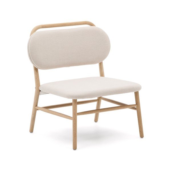 Bézs zsenília fotel Helda – Kave Home