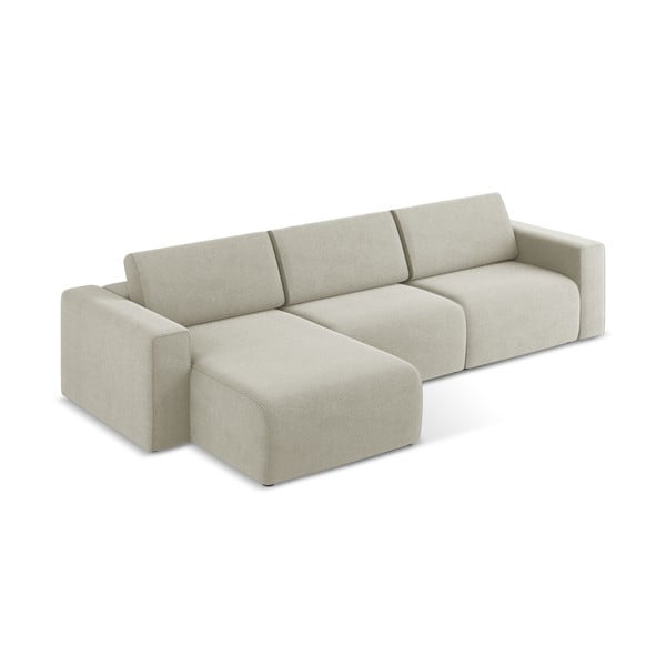 Bézs moduláris sarokkanapé (bal oldali) Kalea – Makamii-image-3