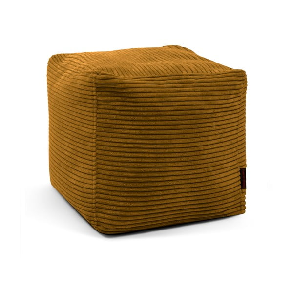 Mustársárga kordbársony babzsákfotel Up! MooG – SLOWDOWN