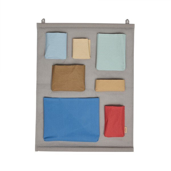 Szürke textil függő rendszerező 60x2x80 cm Saga – OYOY Mini