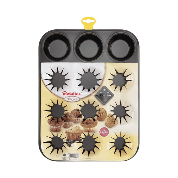 Muffinsütő forma 12 muffinhoz, 30 x 30 cm - Metaltex-image-1