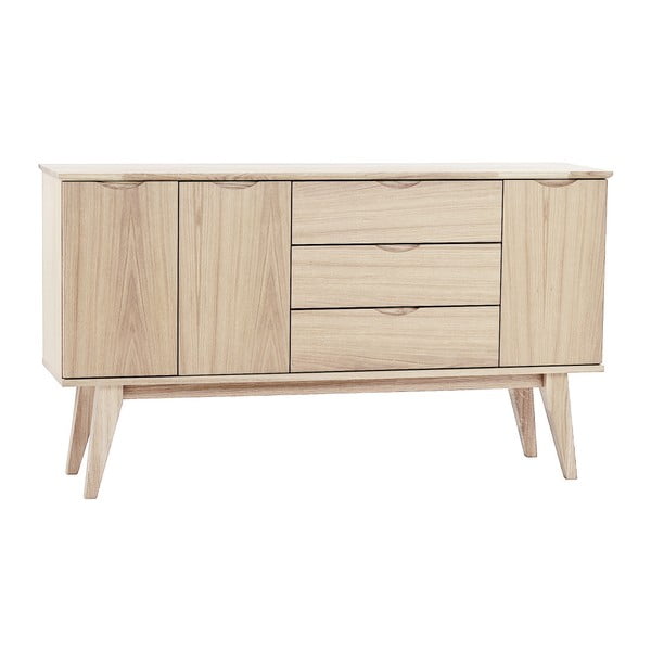 Filippa világos komód tölgyfa dekorral - Rowico-image-1