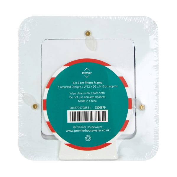 Piros-türkiz fa képkeret szett 2 db-os 12x12 cm Pirate – Premier Housewares-image-2