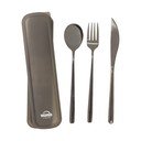 Fekete rozsdamentes acél evőeszköz készlet 3 db-os Mimo – Premier Housewares