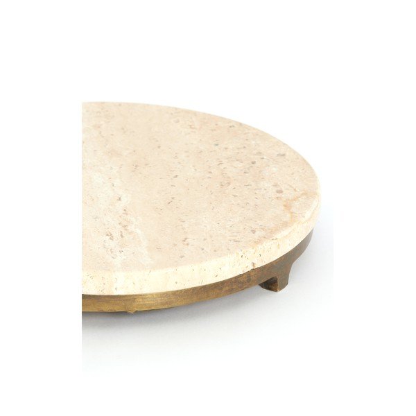 Kerek tárolóasztal kő asztallappal ø 26 cm Leda – Light & Living-image-3