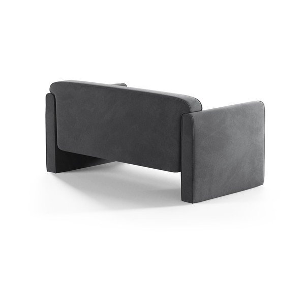 Szürke bársony kanapé 140 cm Abby – Micadoni -image-2