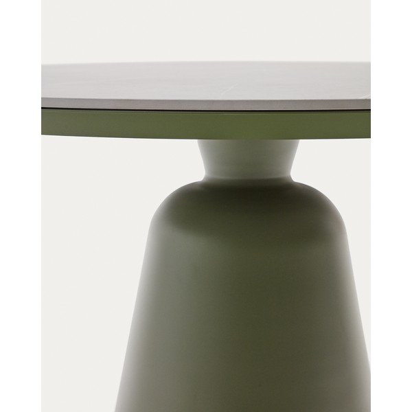 Kerek kerti étkezőasztal kerámia asztallappal ø 120 cm Tudons – Kave Home-image-4