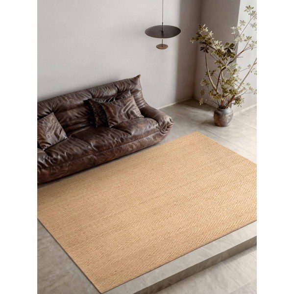 Világos natúr színű kézi szövésű juta szőnyeg 200x300 cm Mirabelle – Villeroy&Boch-image-2
