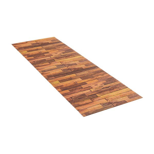 Barna műanyag fürdőszobai kilépő 65x200 cm Lambris – Wenko-image-2