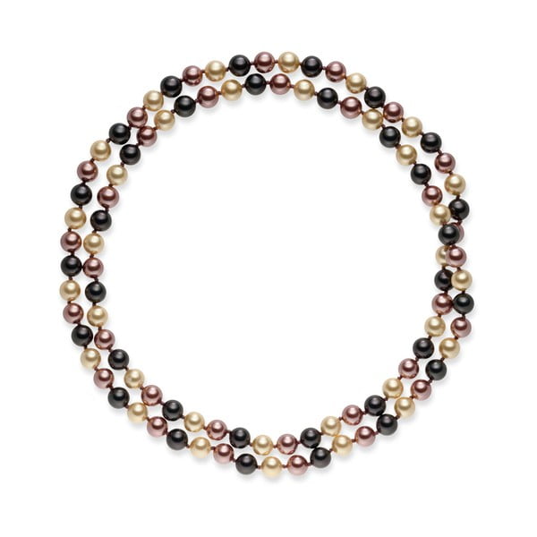 Mystic barna gyöngy nyaklánc, hossz 90 cm - Pearls of London