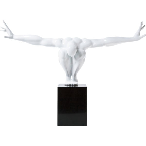 Atlet fehér dekorációs szobor, 75 x 52 cm - Kare Design