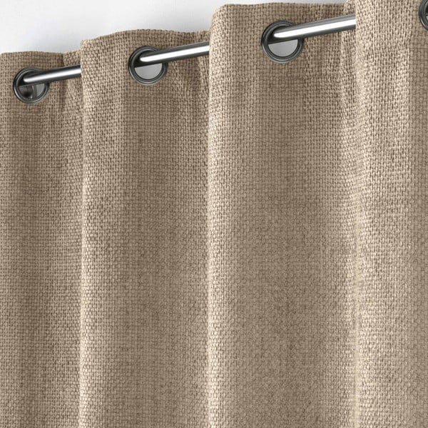 Világosbarna zsenília függöny 140x260 cm Leo – douceur d'intérieur-image-2