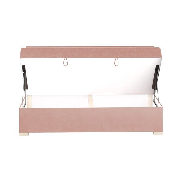 Rózsaszín ágyneműtartós gyerekágy matraccal 90x200 cm Cozi – Ghado-image-4