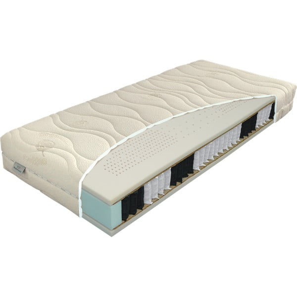 Kemény kétoldalas-hőszabályozó rugós matrac 180x200 cm Natura Hydrolatex – Materasso-image-2