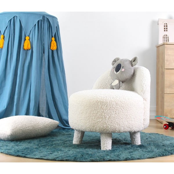 Fehér buklé gyerek fotel Moouv – Artie-image-1